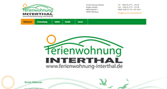 Desktop Screenshot of ferienwohnung-interthal.de