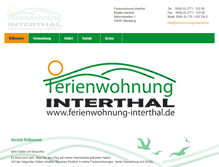 Tablet Screenshot of ferienwohnung-interthal.de